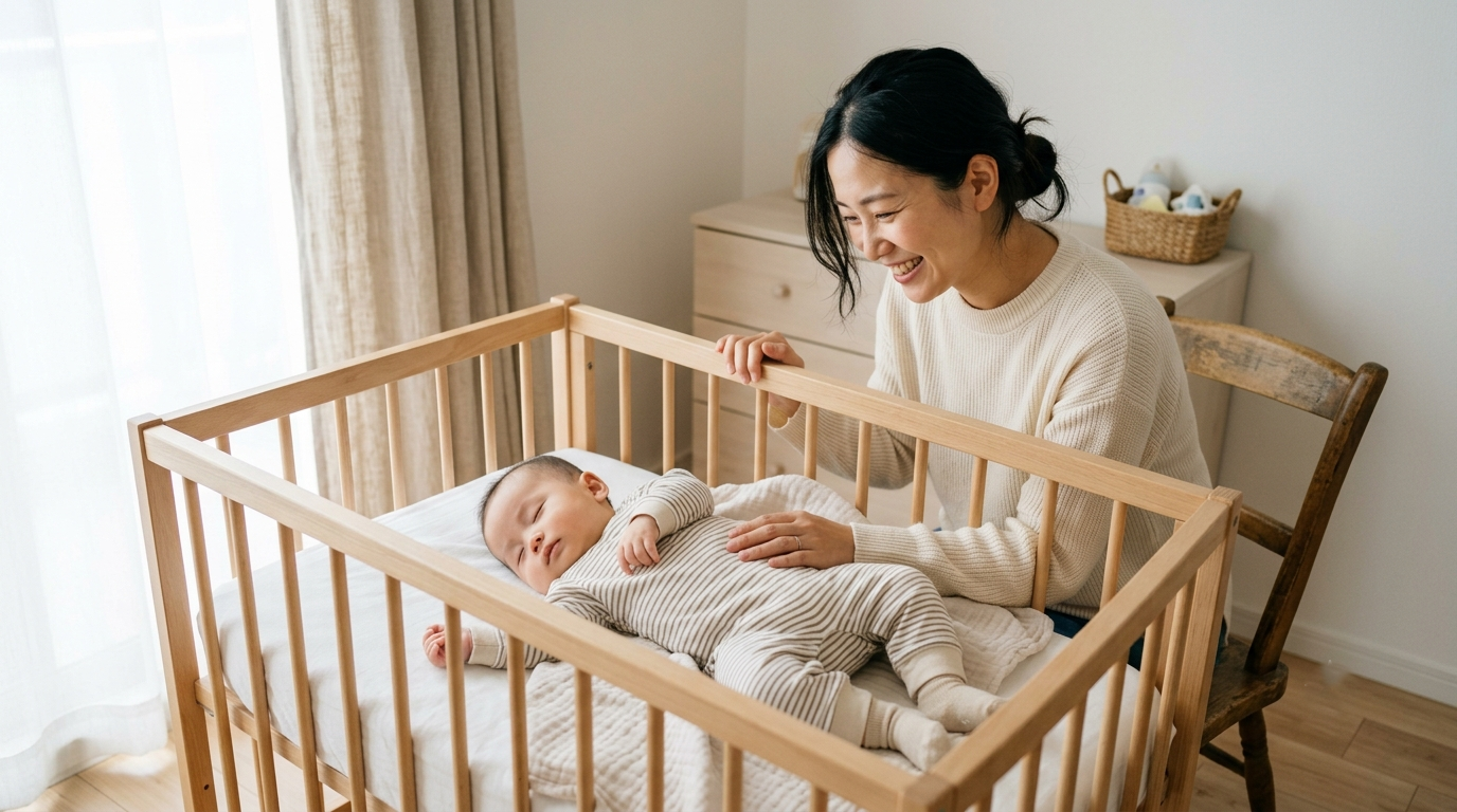 MUJI ベビーベッド 無印良品 無印良品のベビーベッドをレンタル！