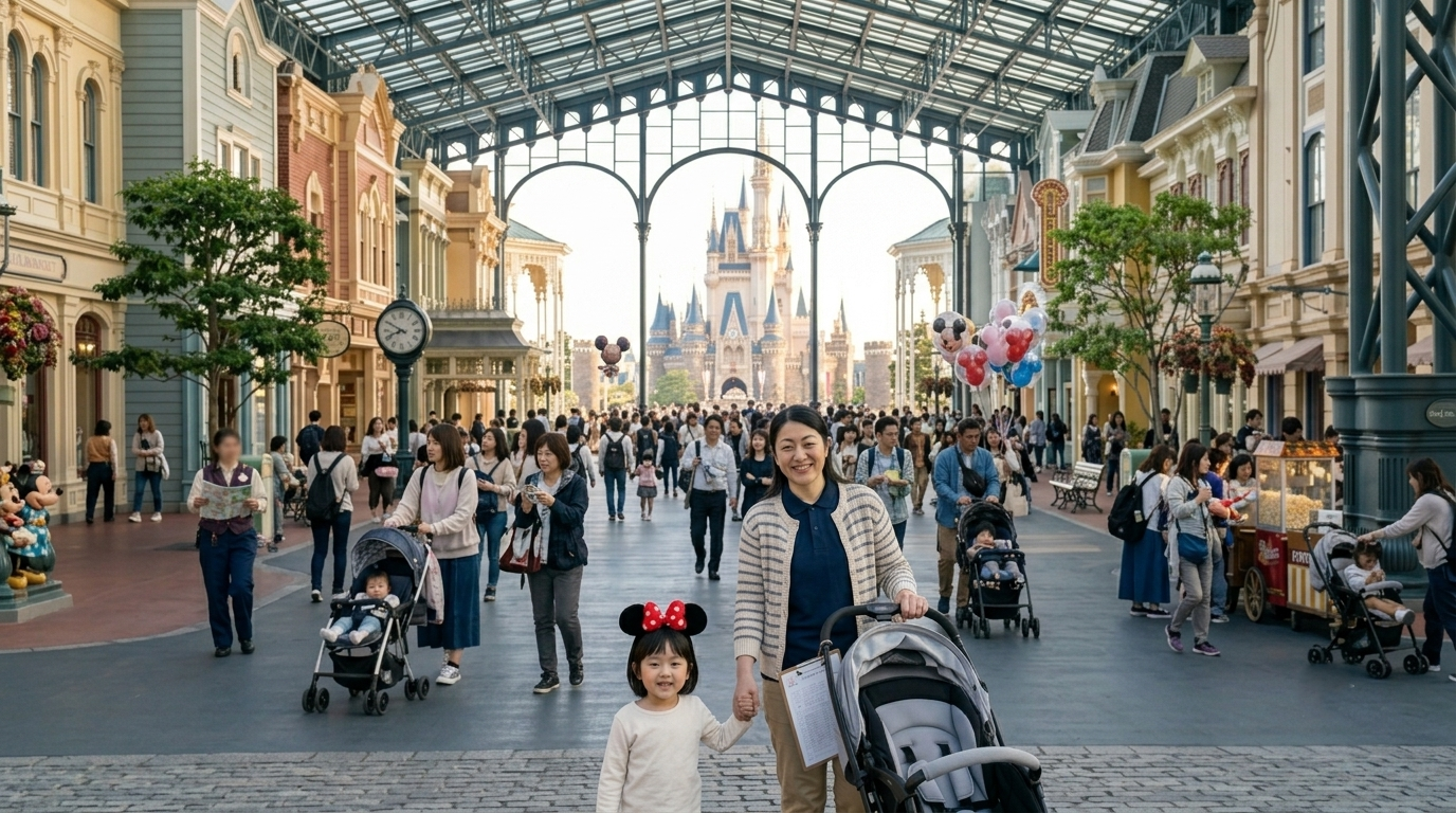 ディズニー】ベビーカーレンタルガイド！何歳まで？料金は？気になる